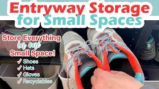Entryway Storage for Small Spaces &ndash;  Shoes, Hats, Gloves, Pop/Soda/Coke Cans, Recyclables & More!