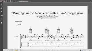 "Ringing" in the New Year with a basic 1-4-5 progression
