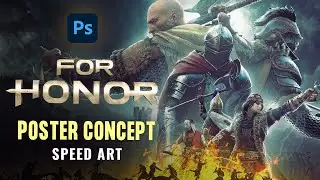 For Honor BLOCKBUSTER style poster - Speed ​​​​Art - Photomanipulation