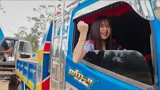 เจ้าฟ้าใสติดตั้งเบรคซิ่งใหม่ ทำไมเสียงดังอ้อกๆแบบนี้5555 Dump truck girl