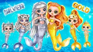 Le Sorelle Sirene Oro e Argento Stanno Crescendo! Lavoretti Fai-da-te per le LOL OMG