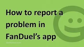 How to report a problem in FanDuel's app
