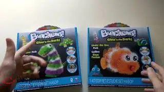 Обзор конструктора Bunchems Glow'n The Dark.  Under The Sea & Dinosaur Pack