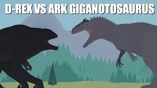 D-Rex VS ARK Giganotosaurus