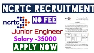 NCTRC (Delhi Metro) Recruitment 2020-21-Junior Engineer // No fee / Salary -35000