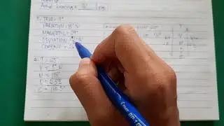 Calculating Compass Variation, Deviation and Gyro Error