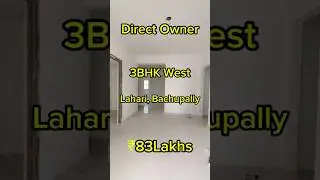 3BHK Flat in Bachupally | 1590 SFT | West Facing | Price ₹83 Lakhs