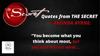 Quotes from THE SECRET | Life changing secret of life, Law of Attraction 5 #Rhondabyrne, #thesecret,