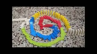 Domino rally screen link 1#shorts#dominoes