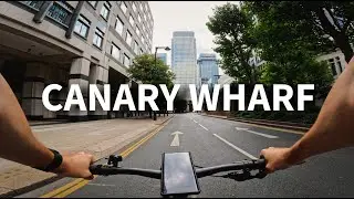 CYCLING THE SKYSCRAPERS 🏙️ | Canary Wharf POV Bike Tour - London's Modern Financial District