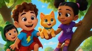Il Gattino sull'albero arrivano i Super Bimbi! 🐱 | Canzoni educative per bambini