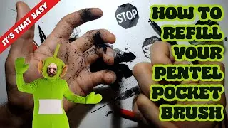 How to refill your Pentel Pocket Brush