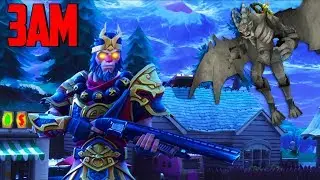 3AM TILTED TOWERS CHALLENGE - IF YOU GET SCARED YOU LOSE Fortnite Battle Royale