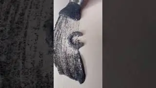 Making paint with magnetic iron filings #shorts #acrylicpainting #artdiy #art