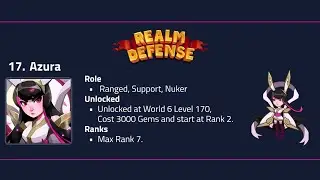 Azura Review - Realm Defense