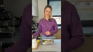 Wysokobiałkowa sałatka do pracy low carb. Na diecie. #shorts
