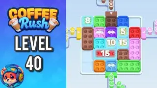 Coffee Rush: Block Jam - Level 40 &ndash; Puzzle Game Walkthrough & Solutions | Mobile Gameplay