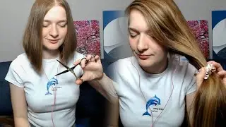 Long hair sounds (ASMR?) 🔥 Brushing, hairstyles and chill evening [en/ru]