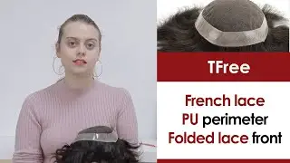 TFree: French Lace with PU Perimeter and Folded Lace Front Men's Stock Toupee | Lordhair