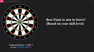 What's the best point to aim for in Darts? (p5.js Simulation)