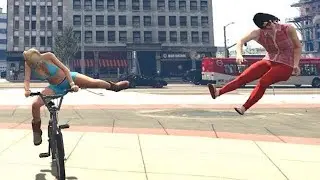 CRAZY BIKE KICKS! 🚴💥 GTA 5 Funny Moments #6