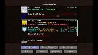 Minecraft My Top 4 Server List