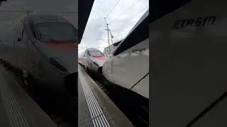 Eurocity ETR 610 train from Milan in Italy to Zurich in Switzerland.