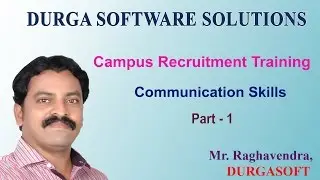 Communication Skills  Part  - 1 (CRT) By Raghavendra
