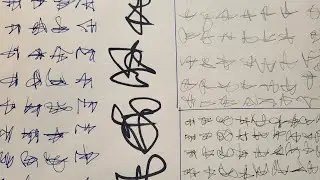 Quick Inky asemische Schrift im Asia style mit Tipps und Fragen asemic writing 🕉