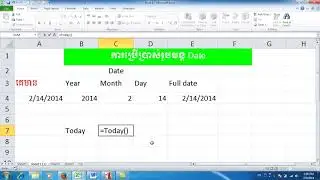 Date Function In Excel Tutorials Speak Khmer Step by Step, Daily MarkTips