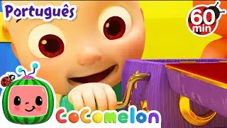 CoComelon em Português | Cabeça, ombros, joelhos e pés | Compilação de Desenhos Animados
