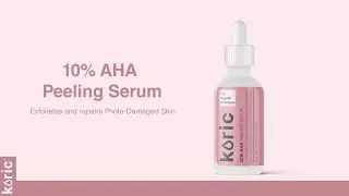 Koric 10% AHA Peeling Serum with 10% Glycolic Acid & Carrot Root Extract