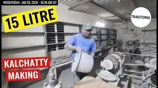 15L SOAPSTONE KALCHATTY With Pickle & Rice Maavu Traditional Storager Make My Lathe Workshop