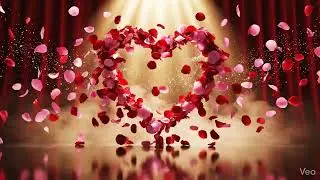Romantic Rose Petal Background | Falling Flowers Animation | Wedding 4K Loop | Background Bazaar