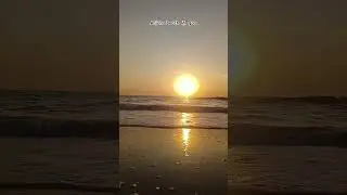 beautiful sunset || anjuna beach 🏖️ goa #beachsound #beachvibes #beachshorts