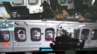 **NO ELEVATOR OR CARE PACKAGE TO GET ON TOP OF PLANE IN TERMINAL**
