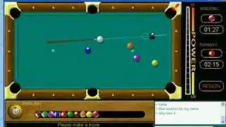 Worldwinner 8 ball double-kiss shot #1