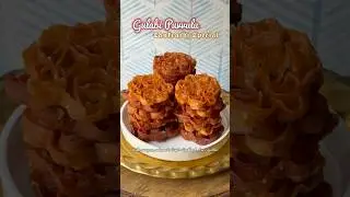 Sankranthi Special: NO EGG Gulabi Puvvulu (Rose Cookies) #shorts #gulabipuvvulu #sankranthi