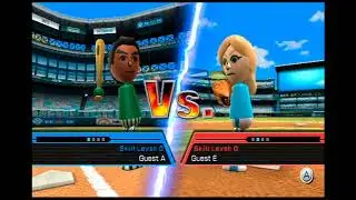 Wii Sports - Baseball - Guest A vs Guest E