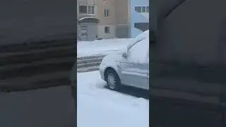 snow in Moscow #video #shortsvideo #moscow #russia #viral #trending