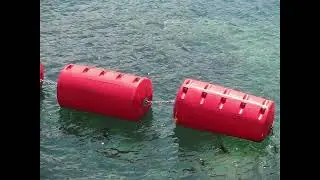 LLDPE plastic pipe buoy marker pontoon floats floating barrier