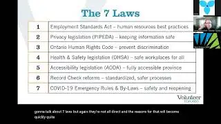 Legislation and Policy for Volunteer Programs