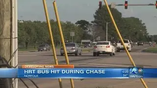Motorcyclist running from police crashes into HRT bus in Norfolk