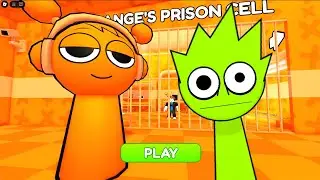 Lime Splanki Can Escape Orange Sprunki’s Prison run full Gameplay #roblox