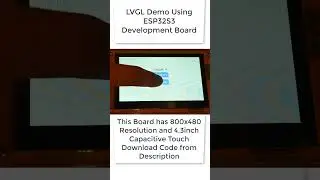 LVGL Demo Using ESP32S3 Based Development Kit #esp32 #lvgl