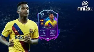 ANSU FATI 92 UEFA CHAMPIONS LEAGUE LIVE REVIEW FIFA 20 / VALE LA PENA?