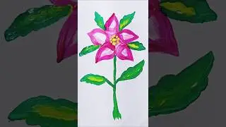 Round Flower Painting ideas new shorts video #art #shortvideo #painting #trending #viral