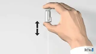 Auto Grip Picture Rail Hook on 2 mm Twister Wire | ArtiTeq