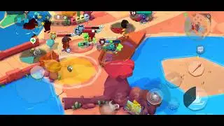 Brawlers vs Legendary Bot clan! Quinn slam stun aiming in complex bush fighting vs enemy stun tanks!