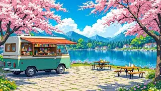 Cozy Cafe Corner ☕ Fresh Spring Breeze & Chill Lofi Beats for Study & Work 🌸 Lofi Hip Hop